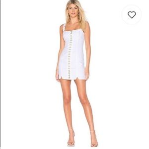 For love and lemons monika hook front mini dress